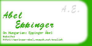 abel eppinger business card